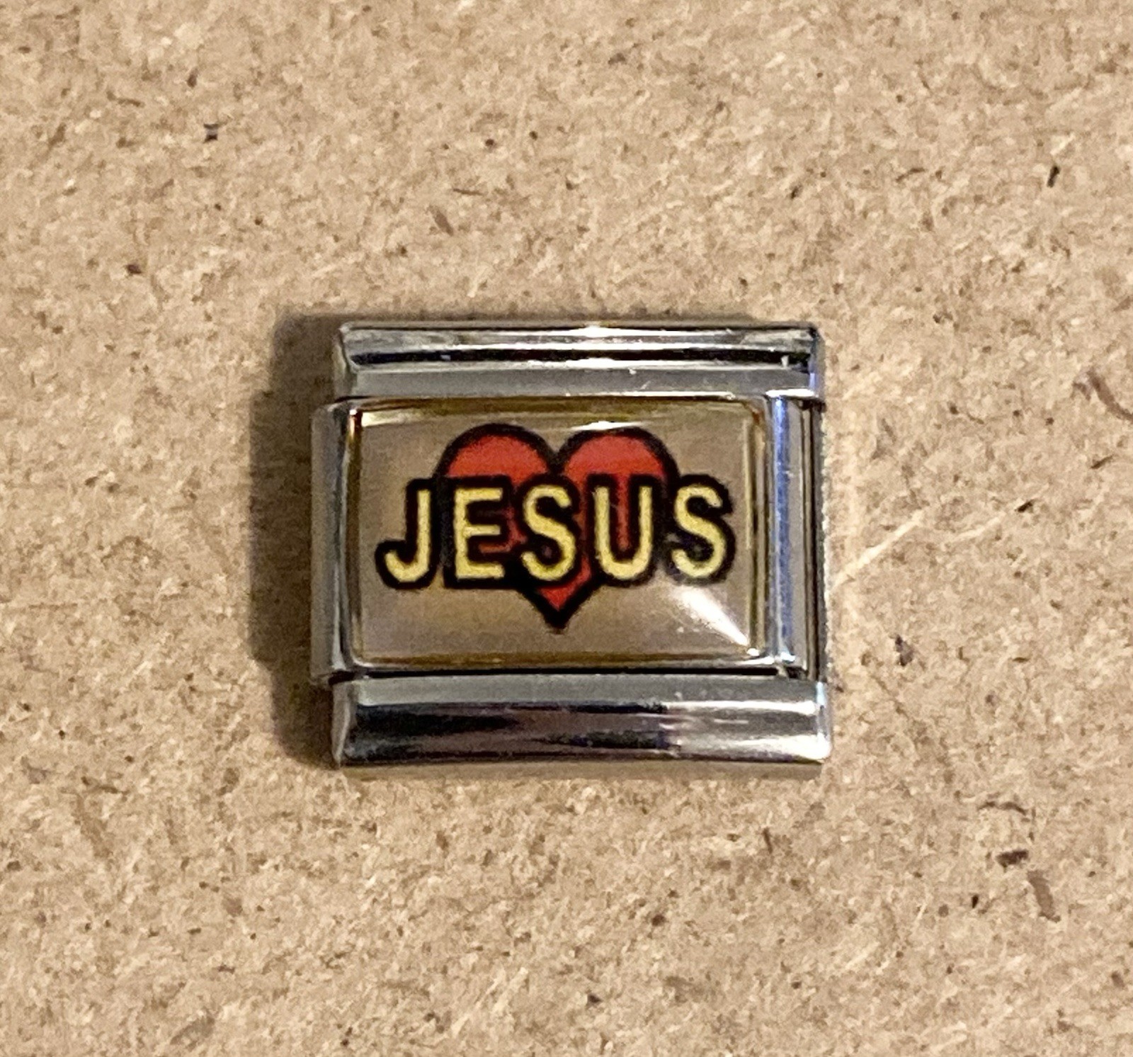 Jesus 9mm Italian Modular Link Charm for bracelet
