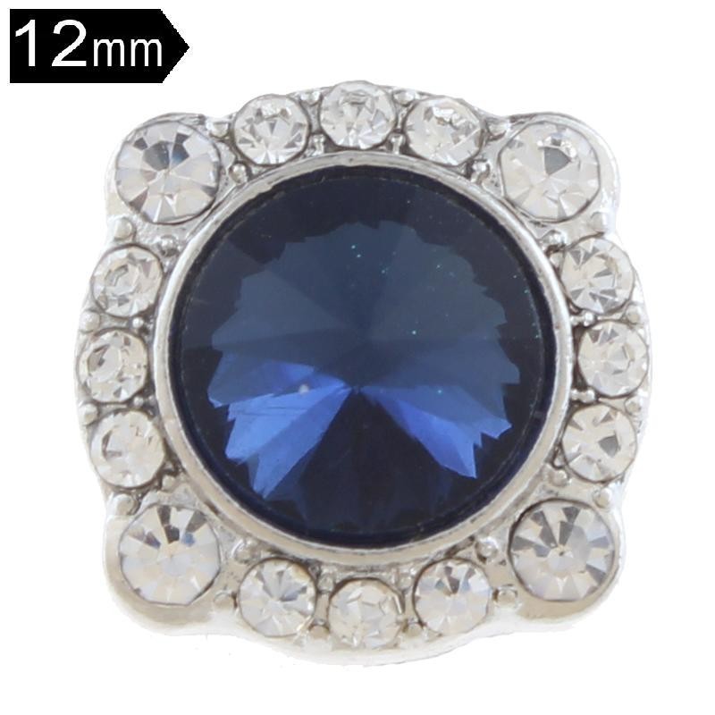 Snap Button 12 mm for Snap Jewelry Blue