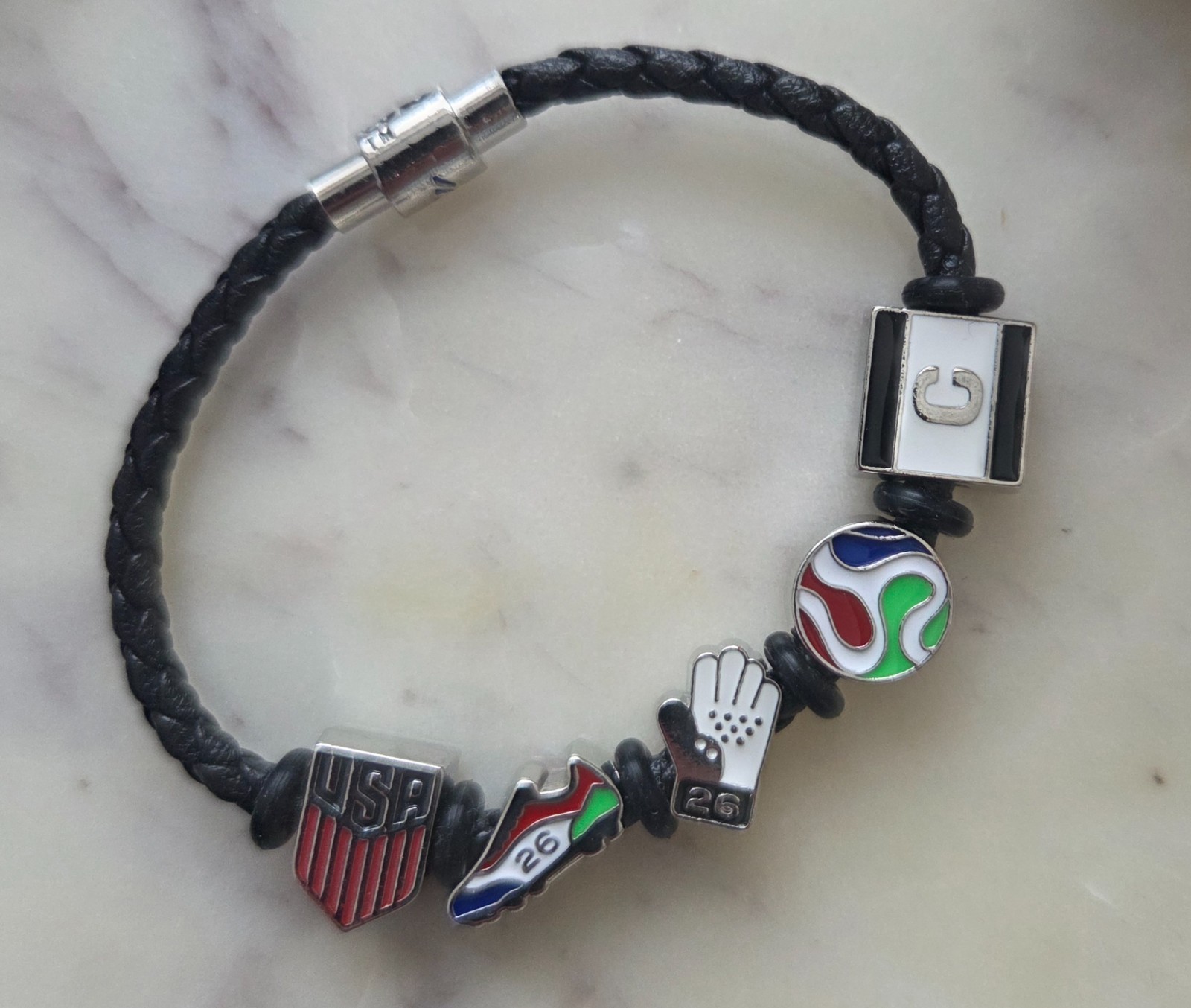 FIFA World Cup 26™ Charm Bracelet – USA shield Edition Bank of America