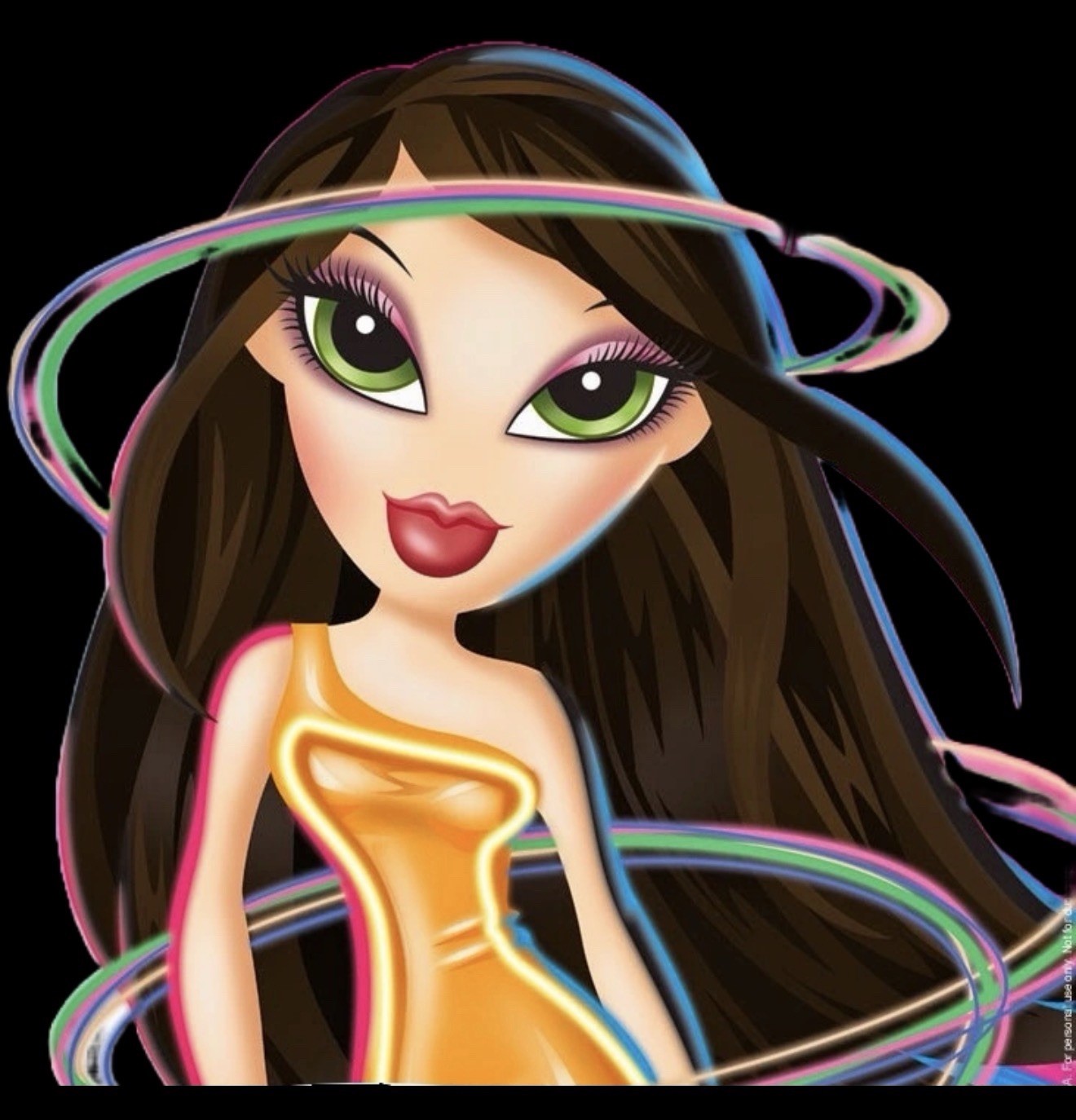 #2/3 BRATZ red “JADE” “KOOL KAT” NAME ORIGINAL Italia CHARM Collection Link 9mm