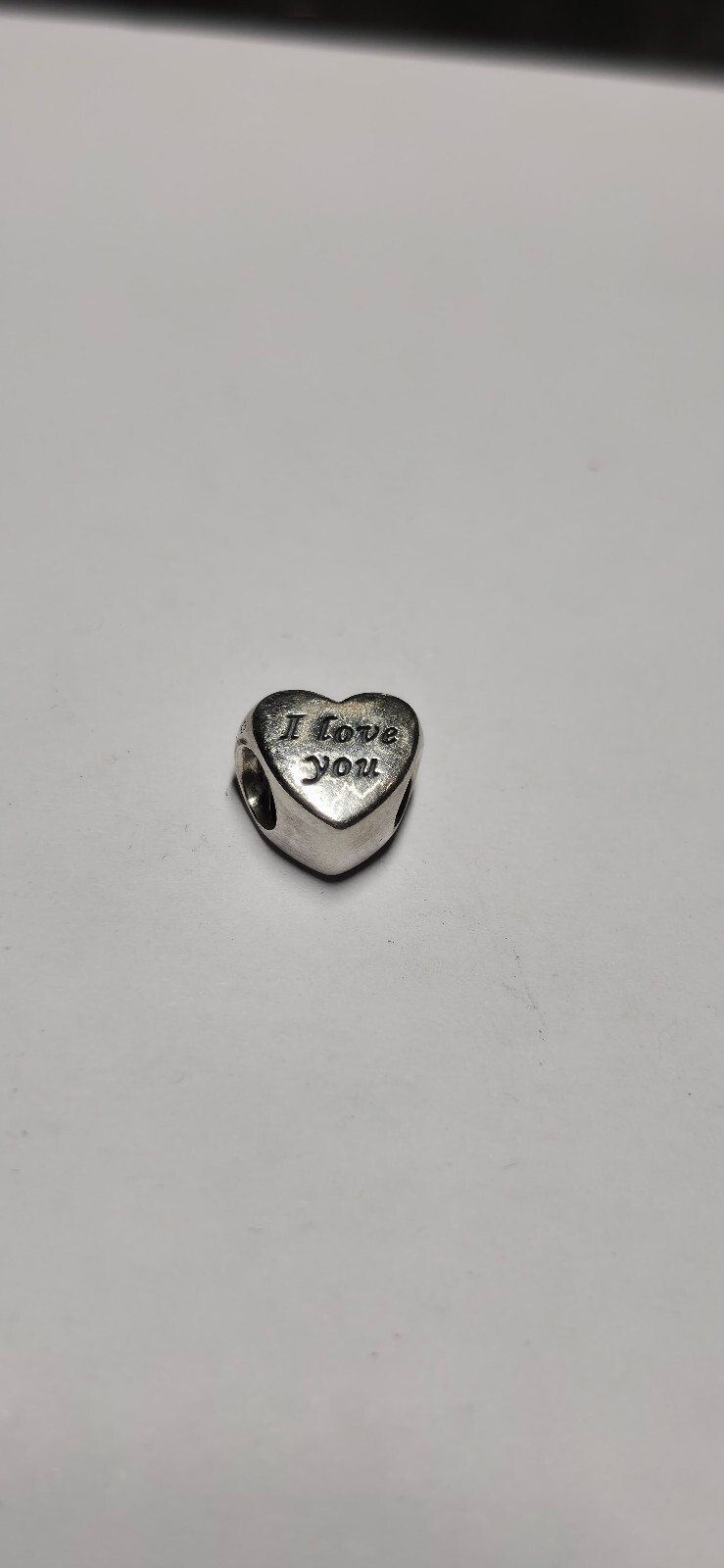 Pandora Words of Love I Love You Engraved Heart Charm 791422