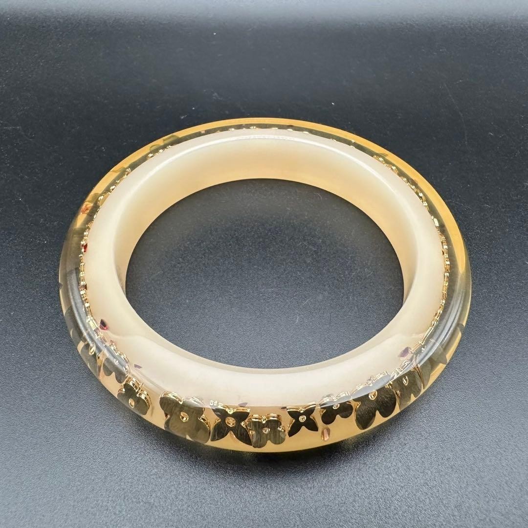 Louis Vuitton Berg Inclusion Resin Clear Bangle Bracelet Women’s Accessories
