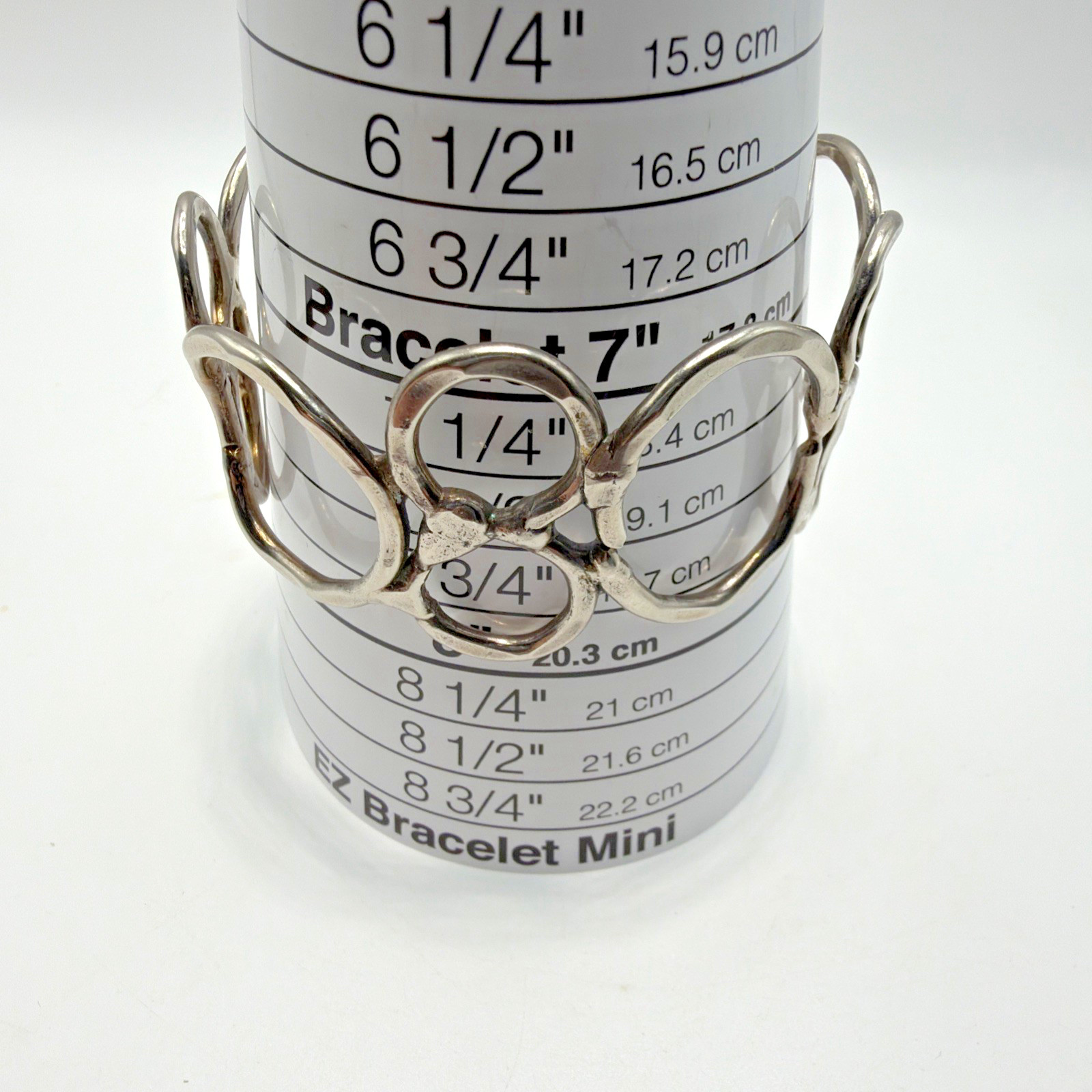 Silver Plated Geometric Cuff Bracelet