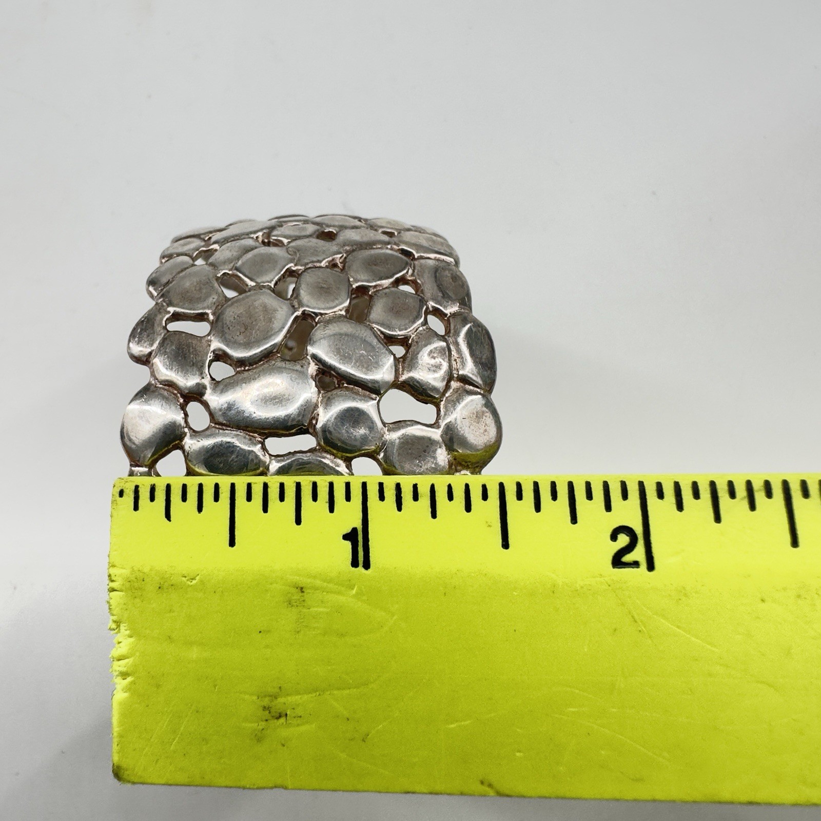 RLM Robert Lee Morris Bronze Wide Cuff Bracelet Thailand Chunky Heavy