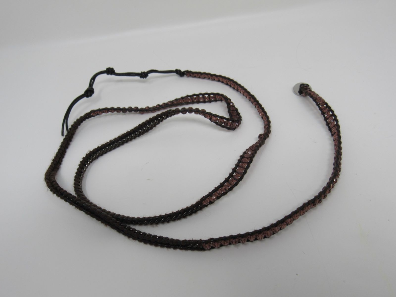 Victoria Emerson Wrap Bracelet Light Pinkish Brown Beads Female Adult
