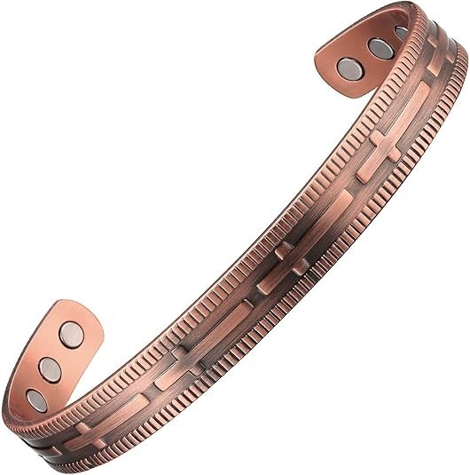 Copper Bracelet for Men and Women, 99.9% Solid Copper Magnetic Bracele