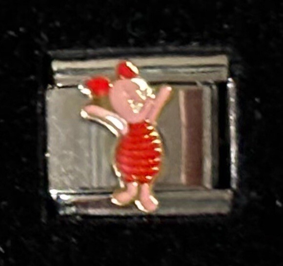 Piglet Wholesale Italian Charm Enamel Link 9MM K45-2