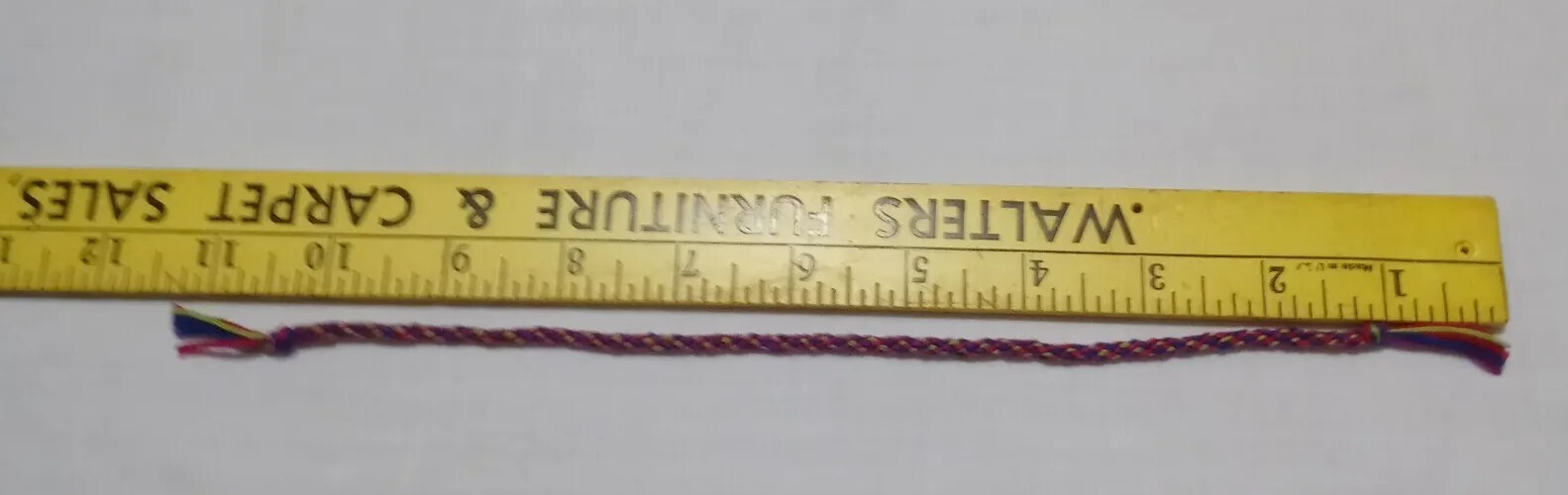 Friendship Bracelet Handmade Braided Round Tie Multicolor Unisex 11 ” Long NWOT