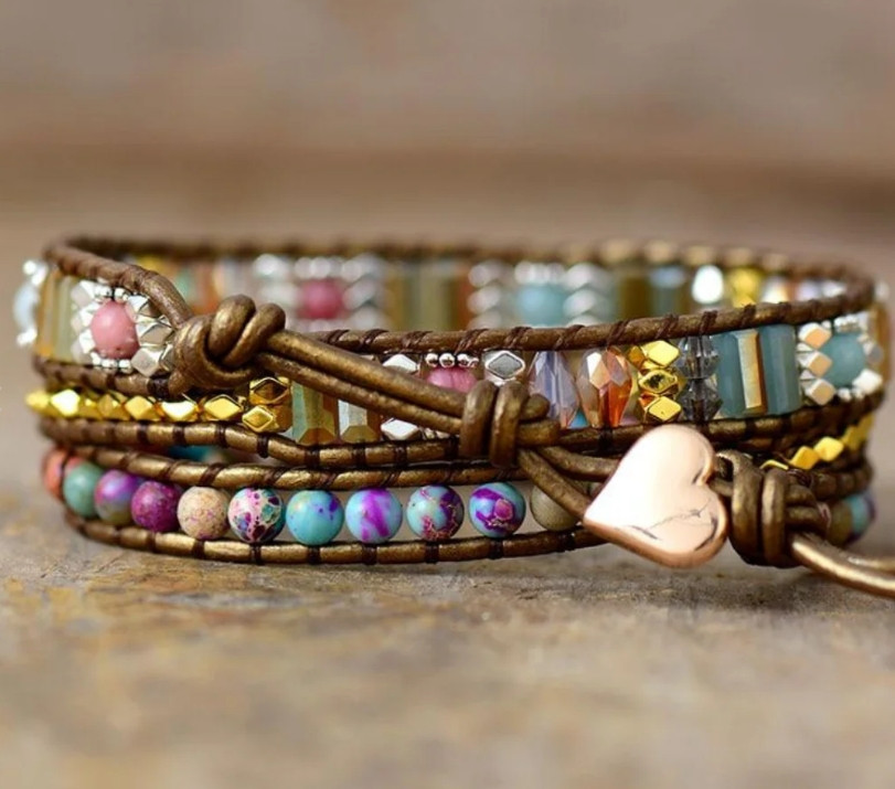 Imperial Heart Protection Wrap Bracelet Mother Daughter Gift For HER