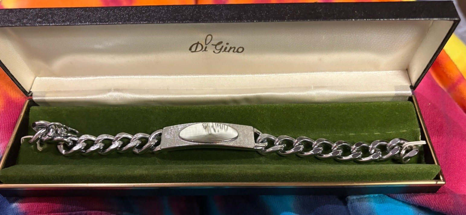 NAPIER ID Bracelet Stainless Steel Original Presentation Box. Ready To Engrave.