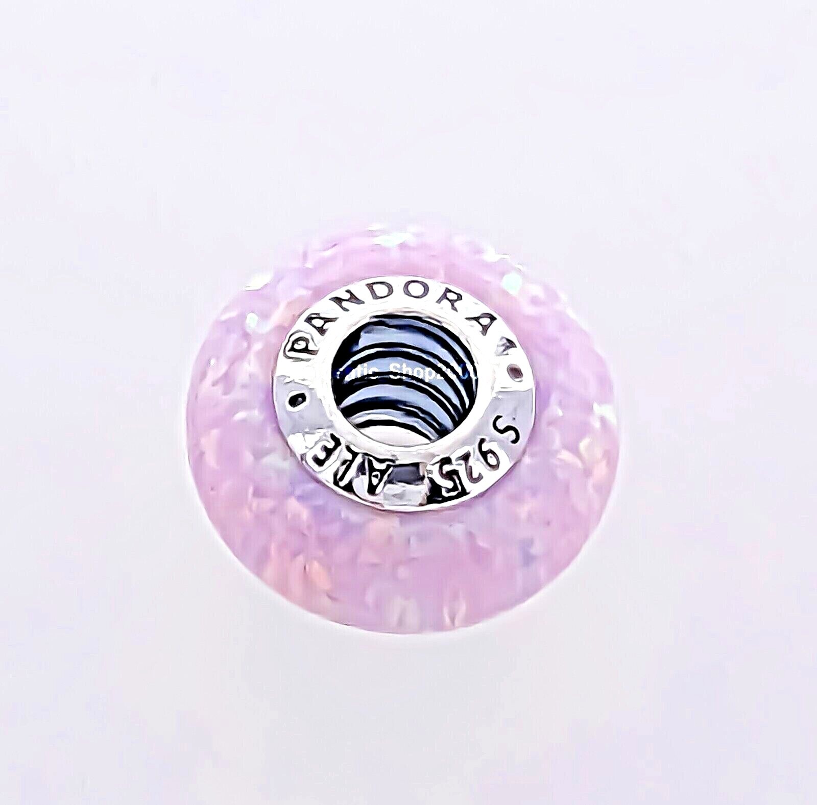 NEW 100% Authentic PANDORA 925 Silver Pink Opalescent Charm Pendant 791691C03