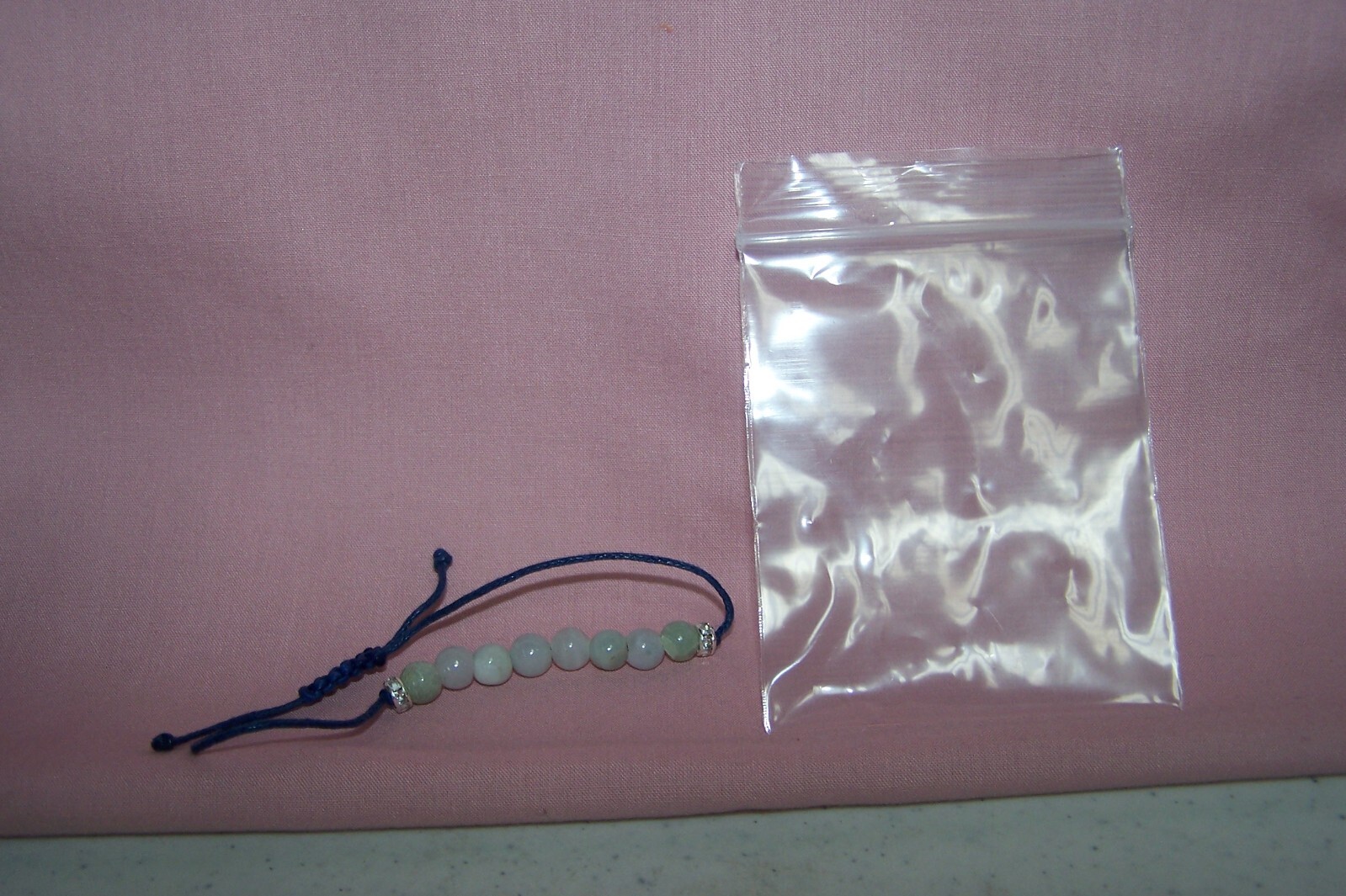 Beautiful Stringed Adjustable Authentic Jade Bracelet from Bangkok Thailand NEW