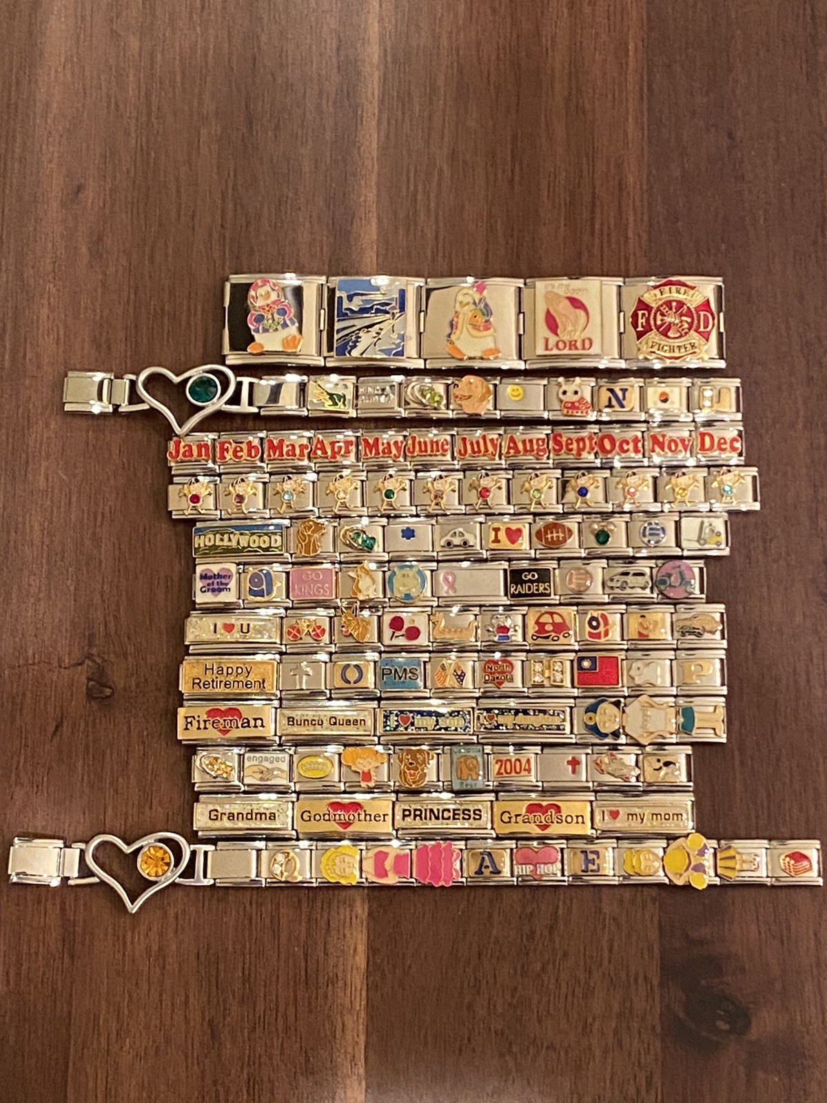 107 Italian Charm Lot New 18mm And 9mm