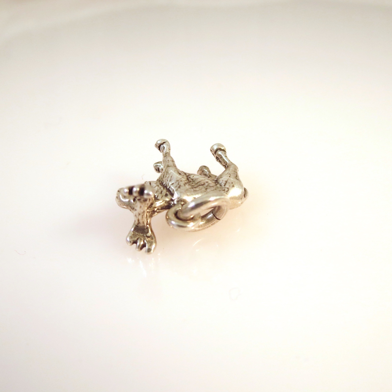 .925 Sterling Silver 3-D MOOSE CHARM NEW Pendant Male Bull Rack Antler 925 AN21