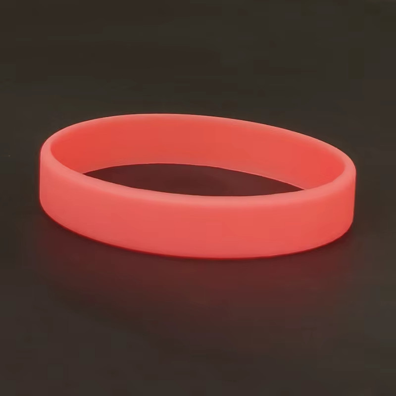 Luminous Silicone Sport Wristband Glow-in-the-Dark Rubber Bracelet Band