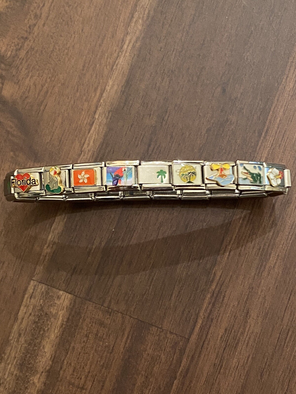 20 Charm Florida / Tropical- Italian Charm Bracelet New