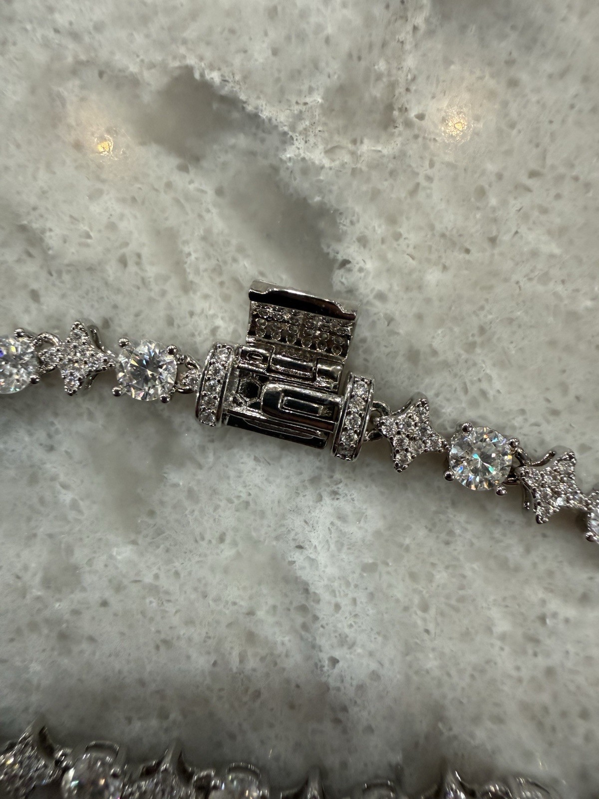 Moissanite Stud X Star Bracelet