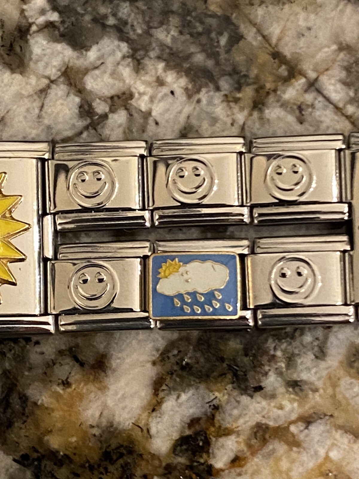9mm & 18mm Summer Sun Italian Charm Bracelet New