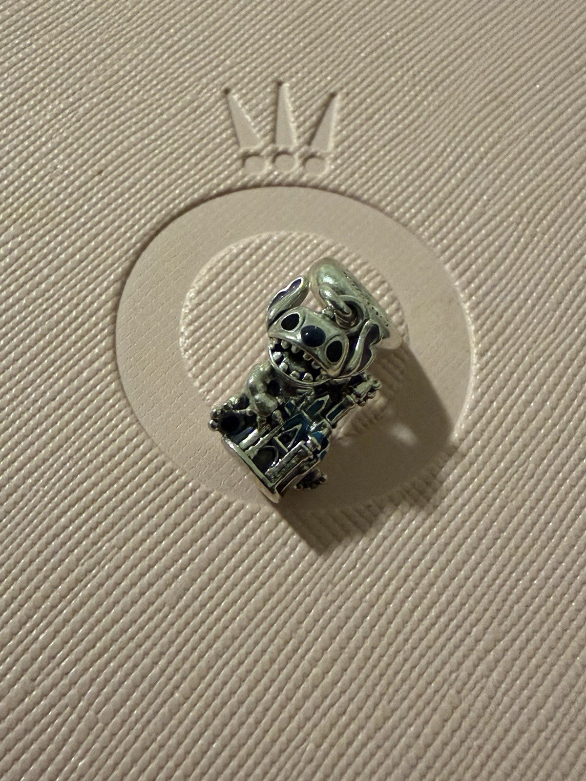Authentic Pandora x Disney Stitch and Fantasyland Castle Dangle Charm 799437C01