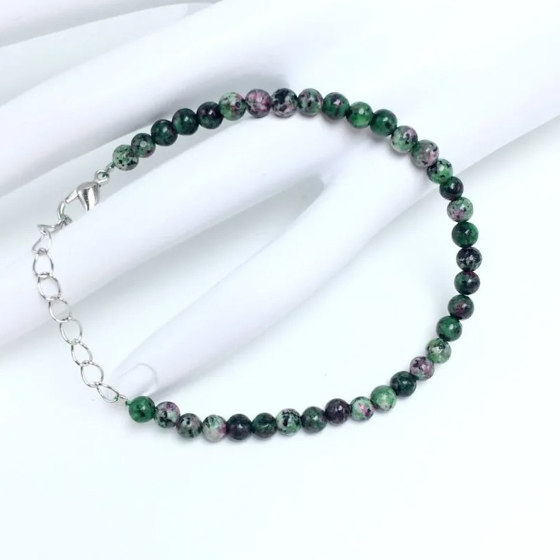 1 pc 4mm Chakra Bead Bracelet Natural Stone Yoga Energy Bangle