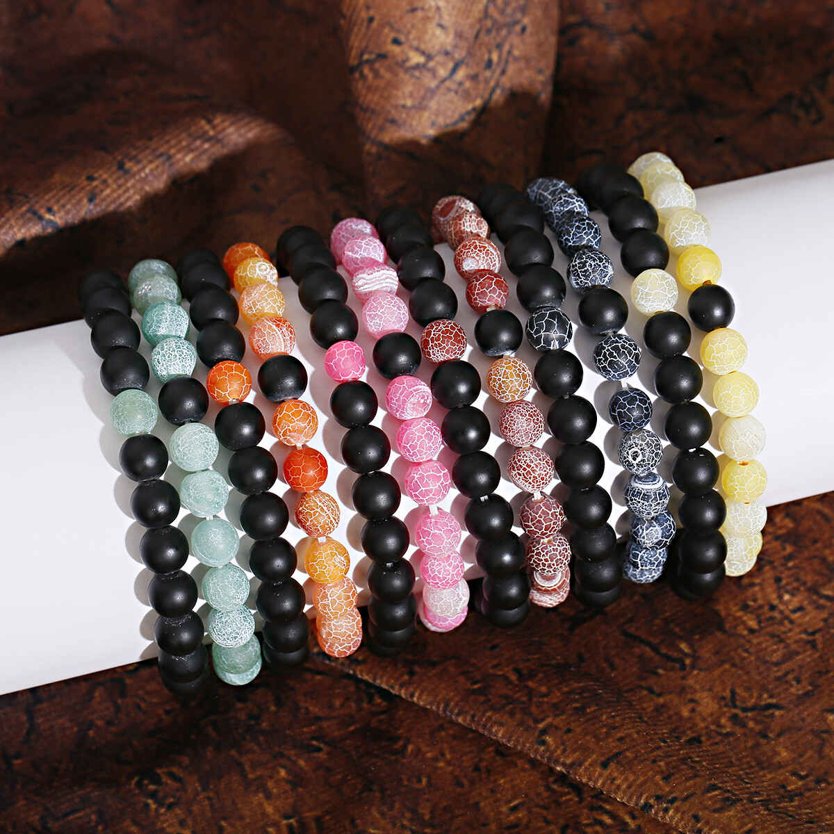 2Pcs/set Magnetic Couples Bracelets Attraction Matching Beaded Bracelets Jewelry
