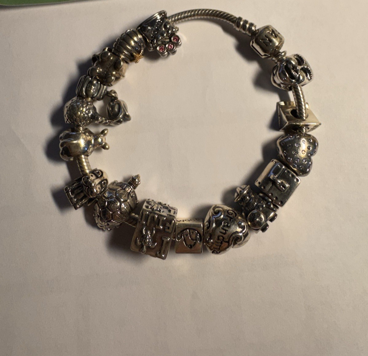 Pandora racelet with 16 charms