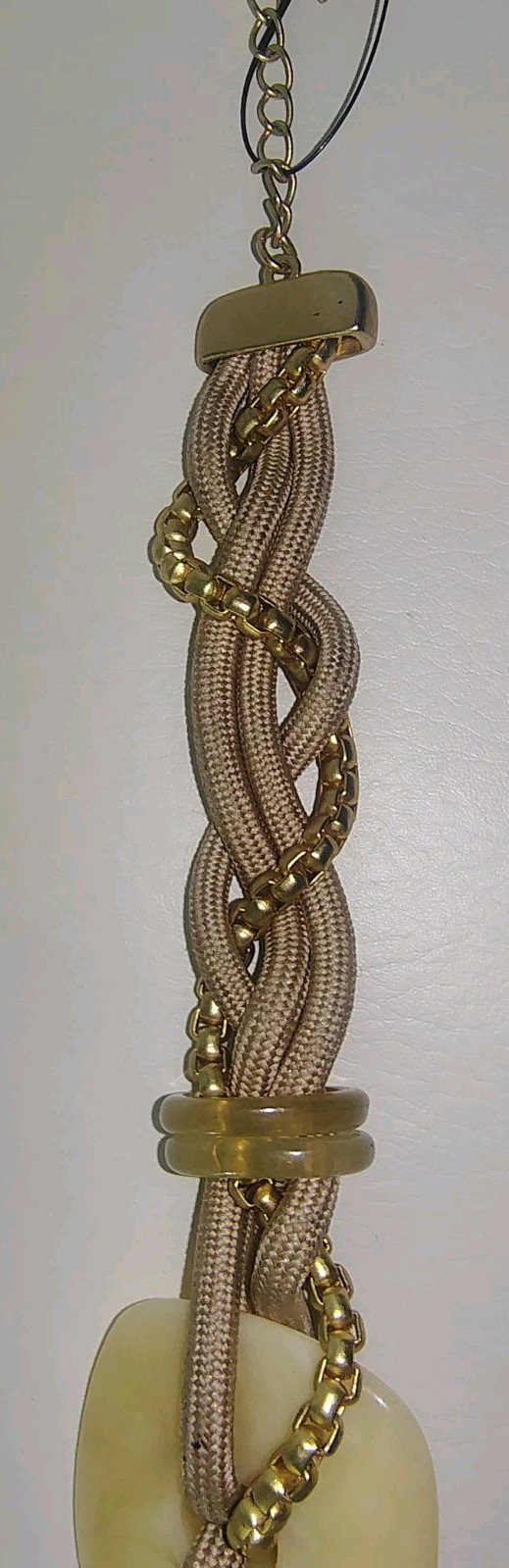 Chico’s Multicolor Beaded Metal Chain Bracelet Adjustable Lobster Clasp