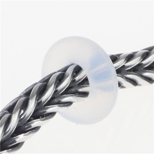 10 Silicone Rubber Stoppers Ring Bead Charm 3mm for Snake Chain Charm Bracelets