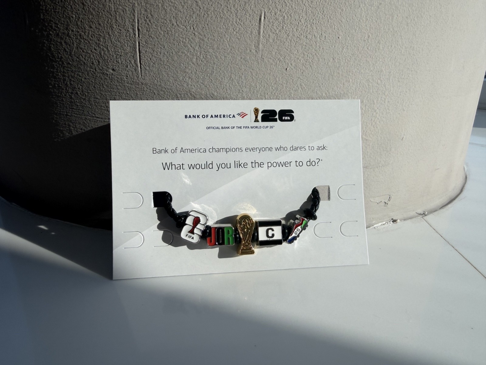 FIFA 2026 World Cup Bracelet Game Day Charms – JORDAN – Collectible