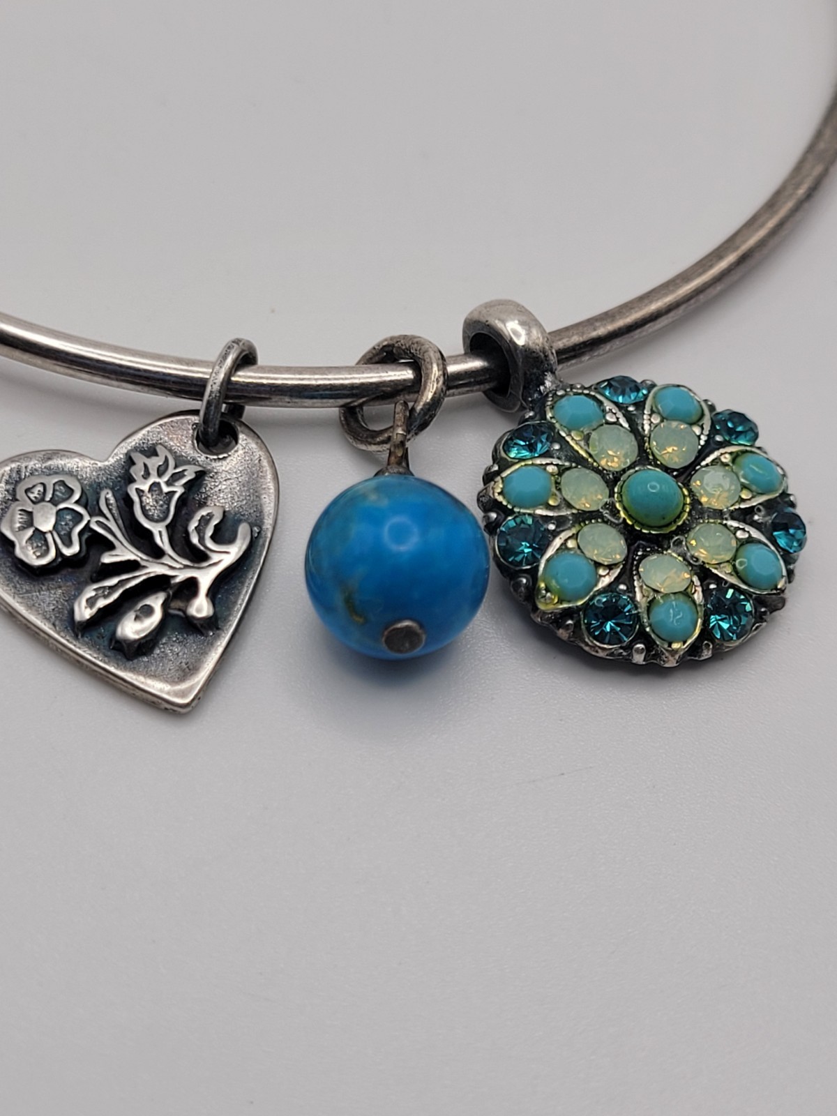 Mariana Spirit of Design Guardian Angel With Swarovski Crystals Blue Bracelet