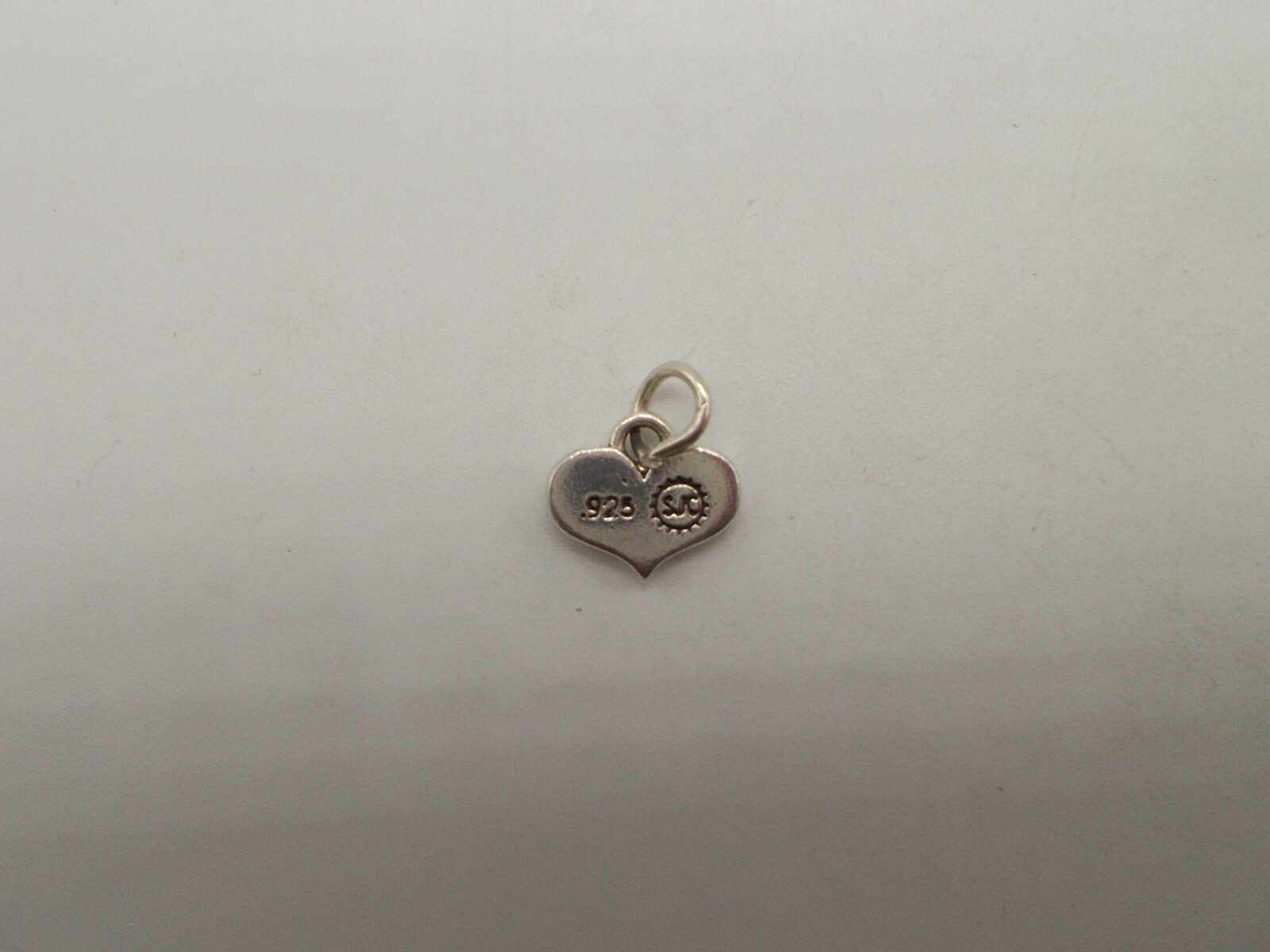 SJC STERLING SILVER “I LOVE U.S.A.” HEART CHARM WITH JUMP RING 250TH
