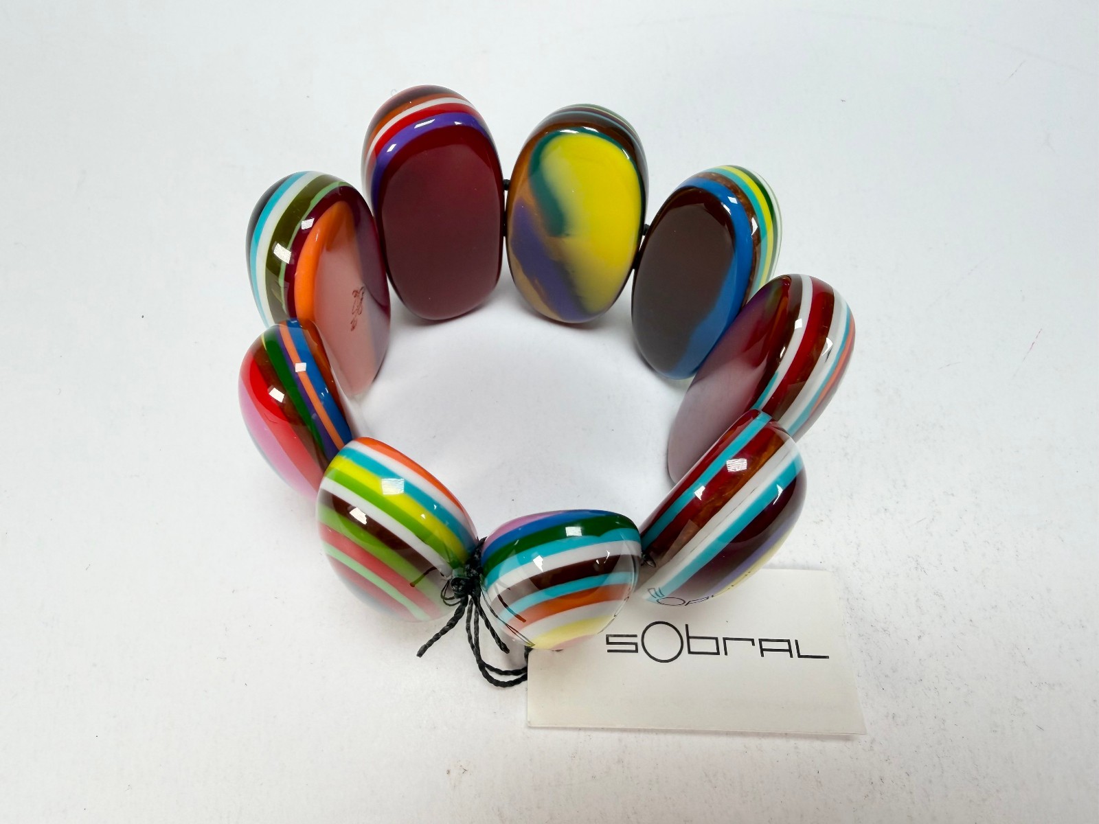 Sobral – Pop Art “Andy” Elasticated Resin Bracelet ( 005467 )