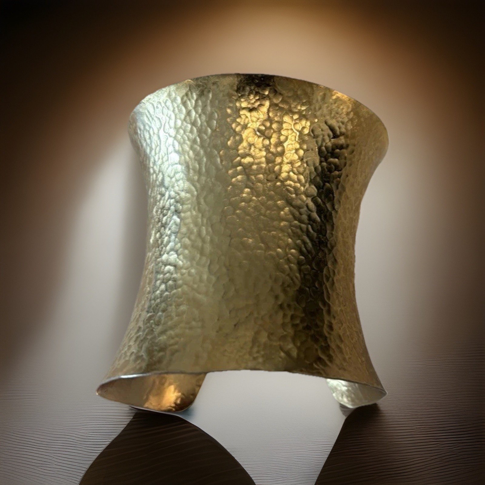 New Stephanie Kantis 24k Gold Plated Hammered Cuff Bracelet $695