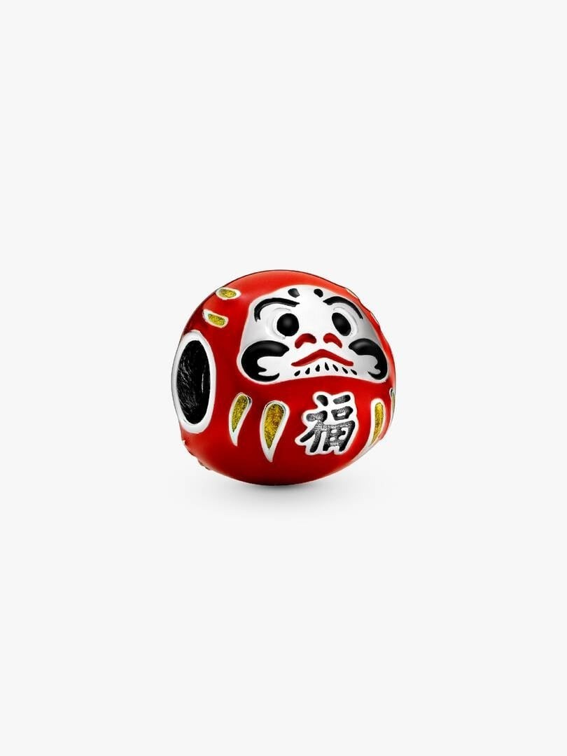 Pandora Japan Accessories Charm Red Daruma Doll With Box New