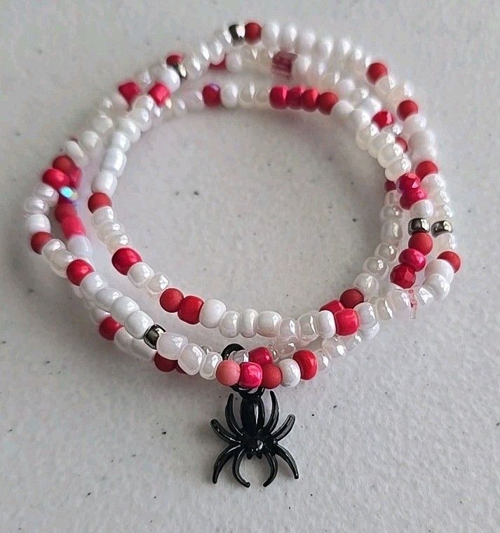 Michele’s Attic Boutique Seed Bead & Charm Bracelets (3PCS) Hey Mr. Spider 1371