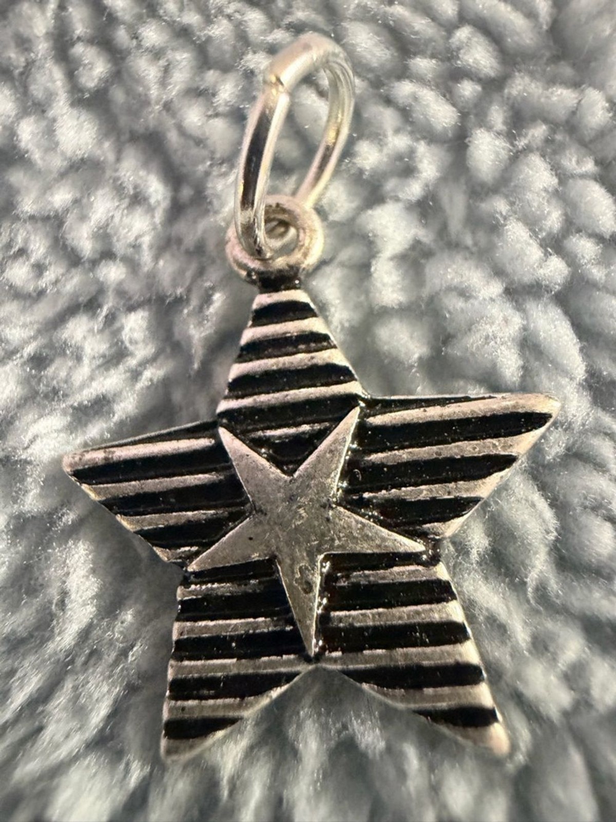 American Flag Star Enamel Charm – Red White Blue