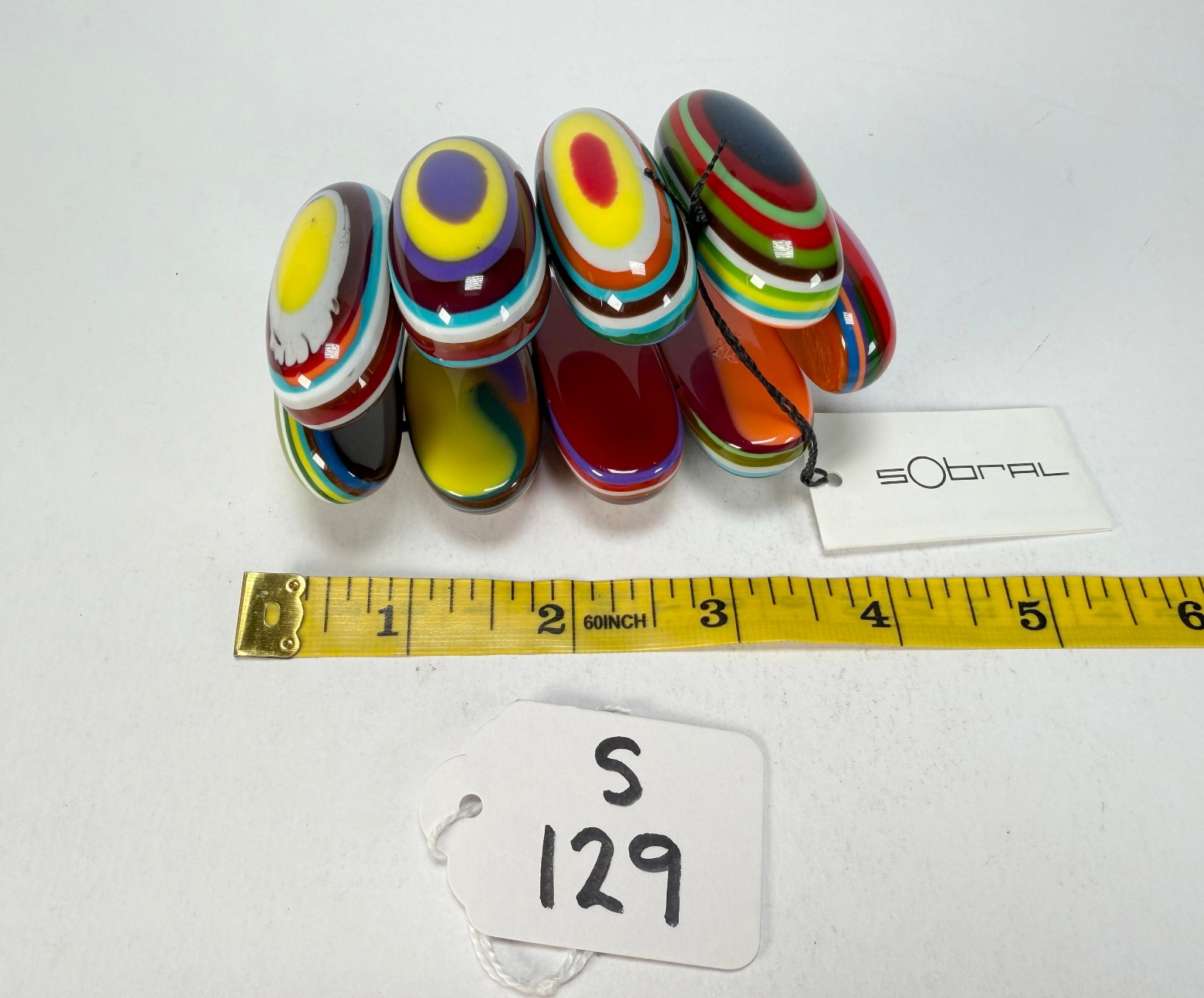 Sobral – Pop Art “Andy” Elasticated Resin Bracelet ( 005467 )
