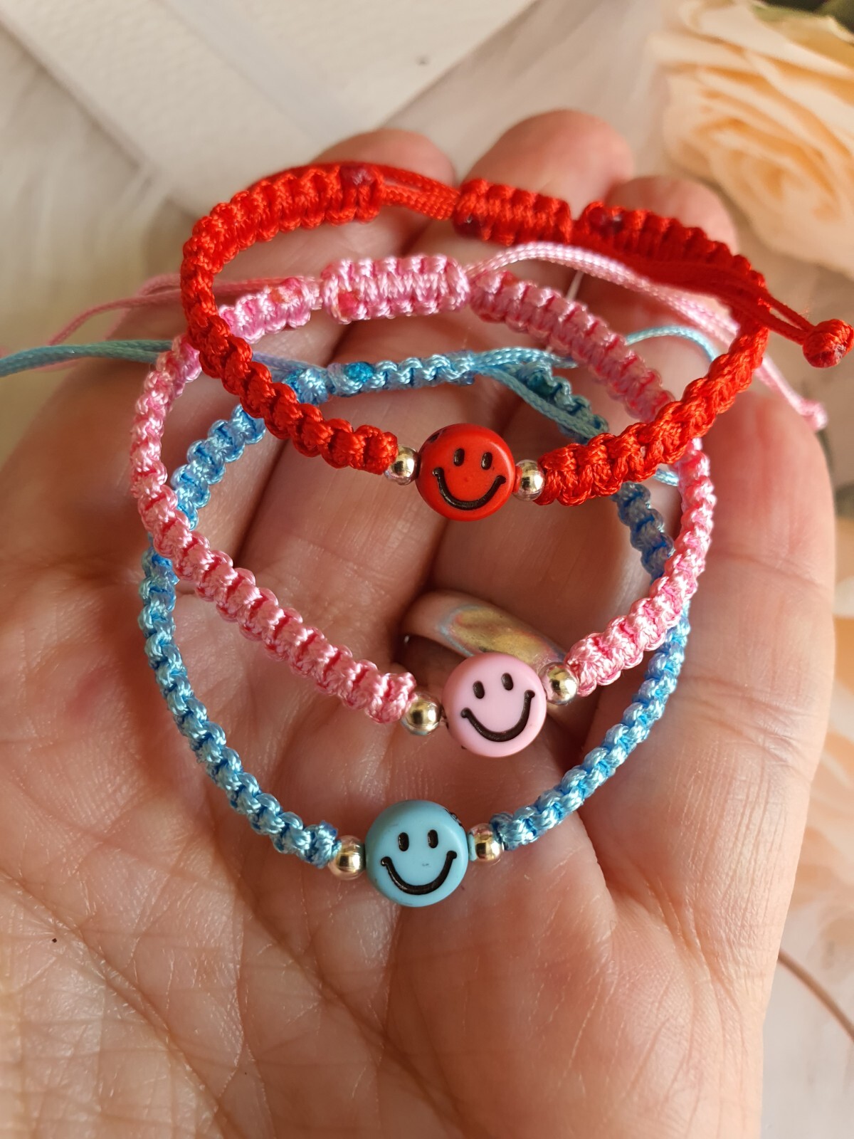 Cute Red Bracelet for Babies – 1mm Nylon Cord, Adjustable, Ideal Gift for Newbor