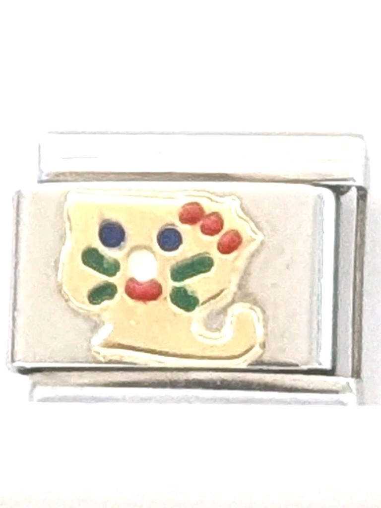 Authentic UD Unodomani Classic Italian 9mm Charm Kitty Kitten R131