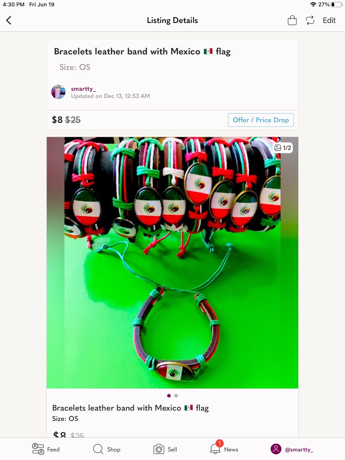 Mexican Hand Made Bracelet