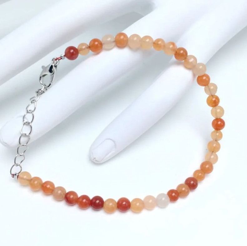 1 pc 4mm Chakra Bead Bracelet Natural Stone Yoga Energy Bangle