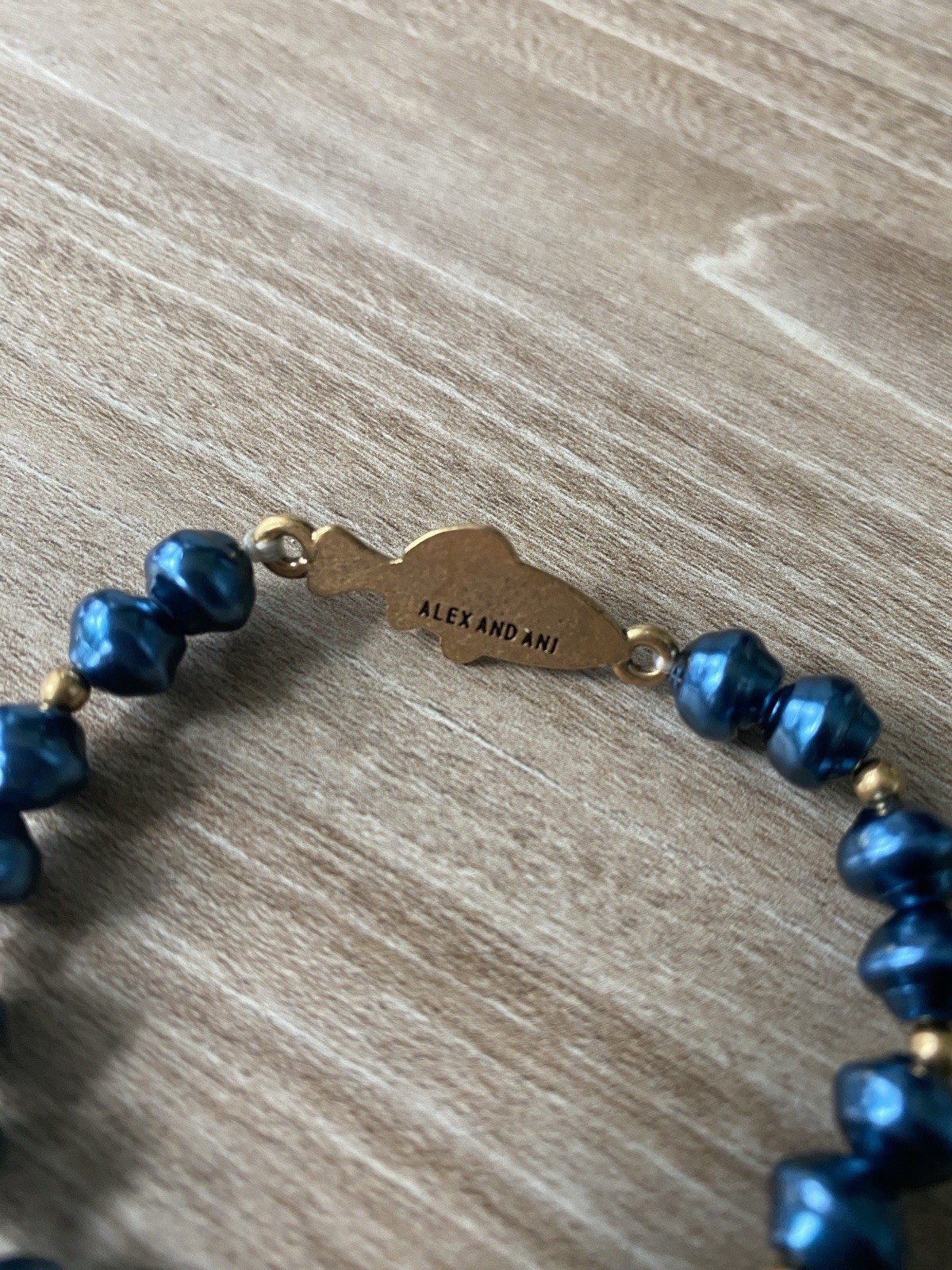 ALEX AND ANI Retired 2021 Pearl + Fish Beaded Stretch Bracelet