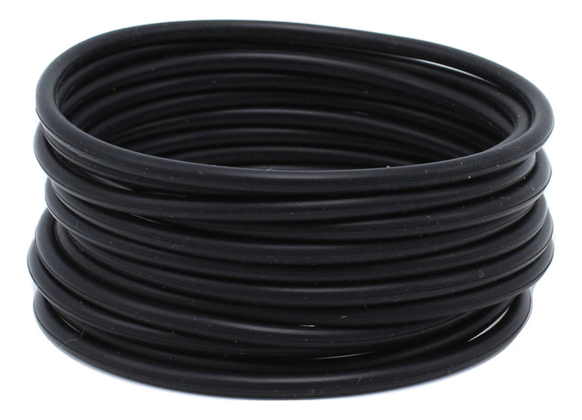 Black Silicone Jelly Bracelet Set Extremely Strong, Soft & Stretchy Adult Size