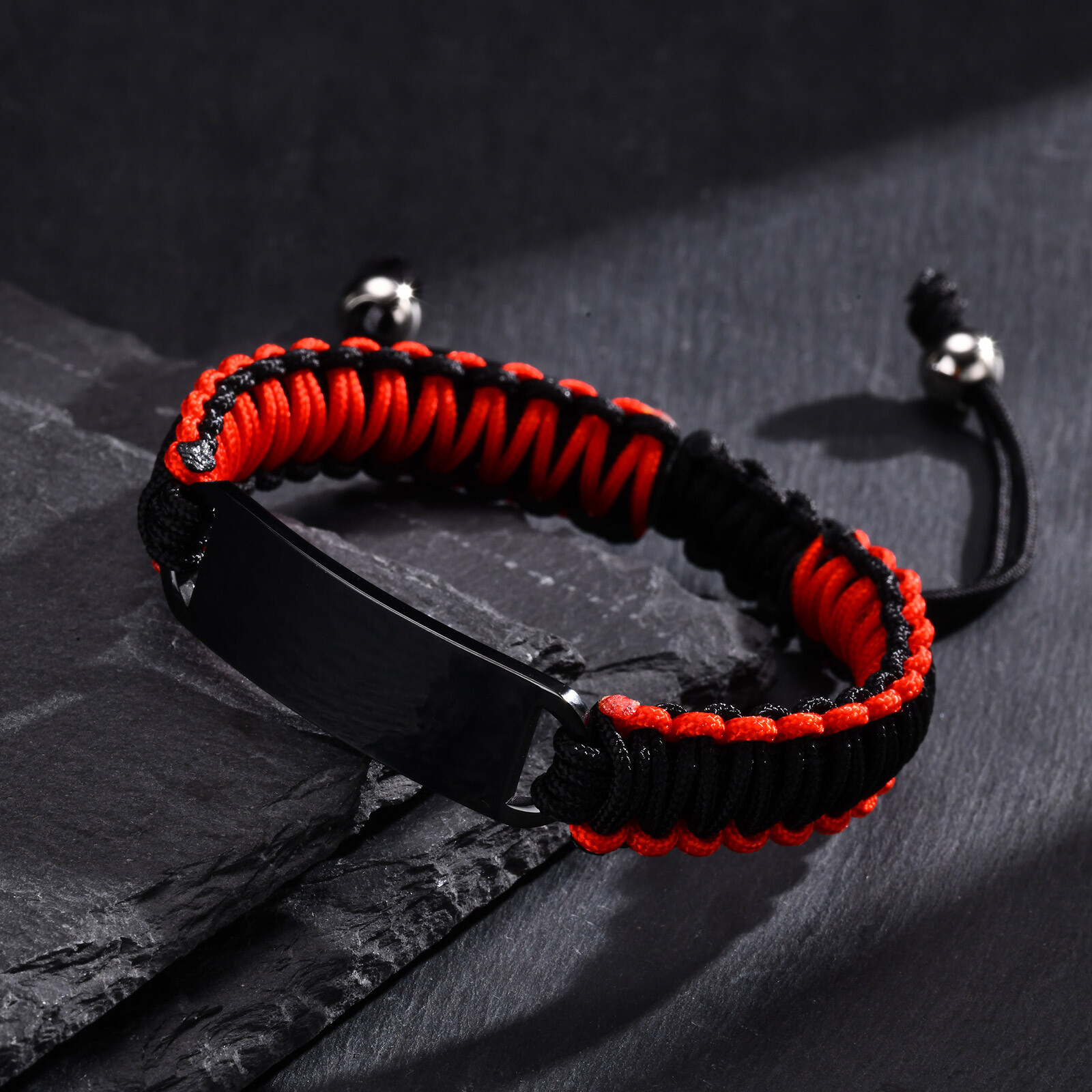 Personalized Bracelets for Men Women Handmade Braided Rope Name ID Bracelet