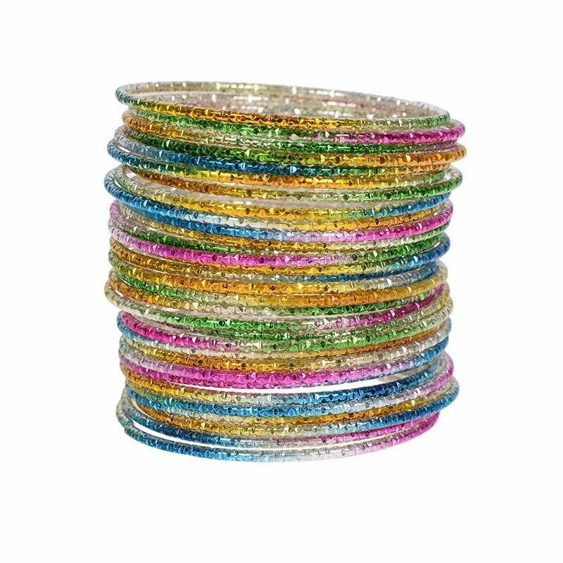 50 Pcs Circle Bangles Charm Bracelet Cuff Bracelets Kids Bracelets Party Favors