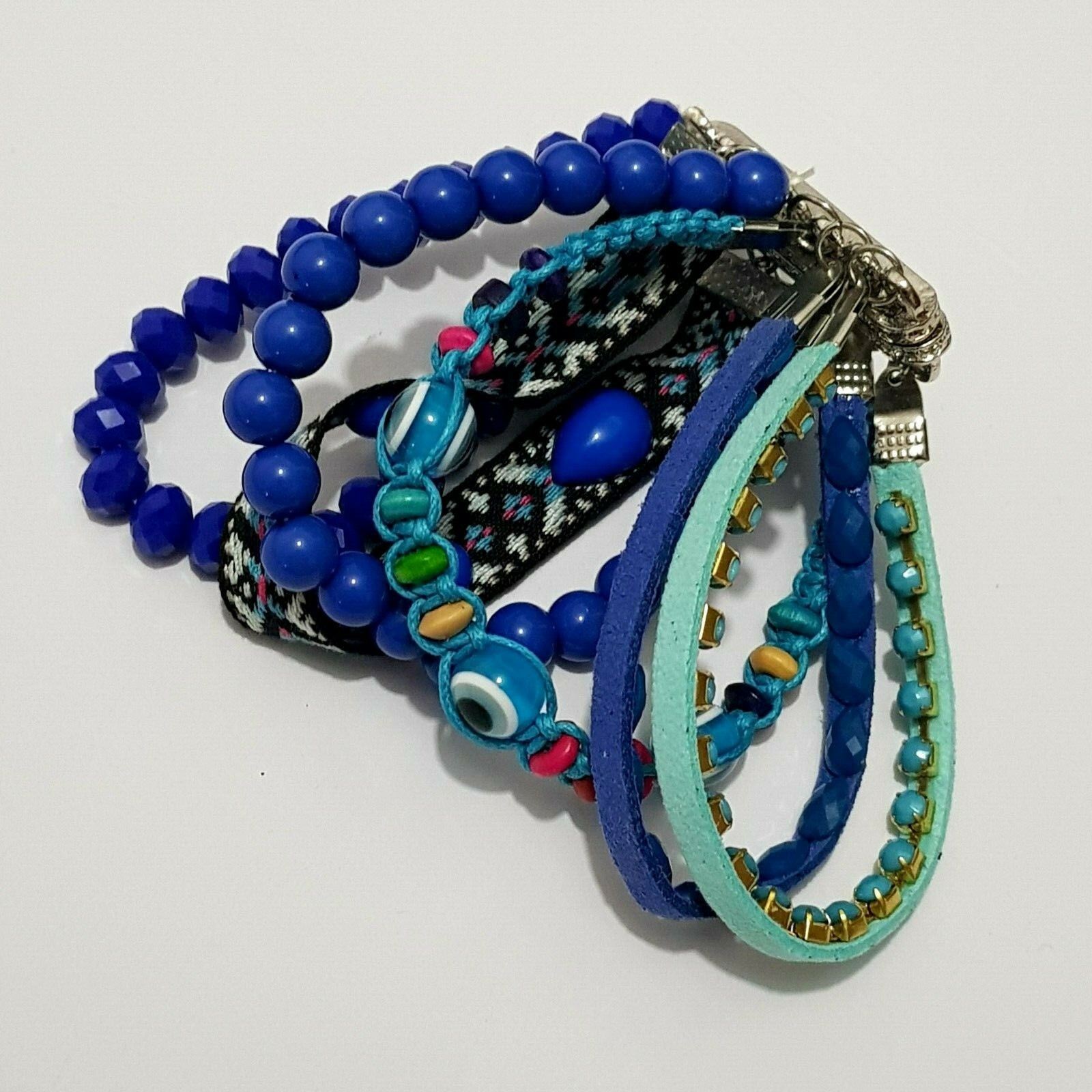 Bracelet Turkish Magical Eye Nazar EVIL EYE Bead Magnetic Closure Vintage