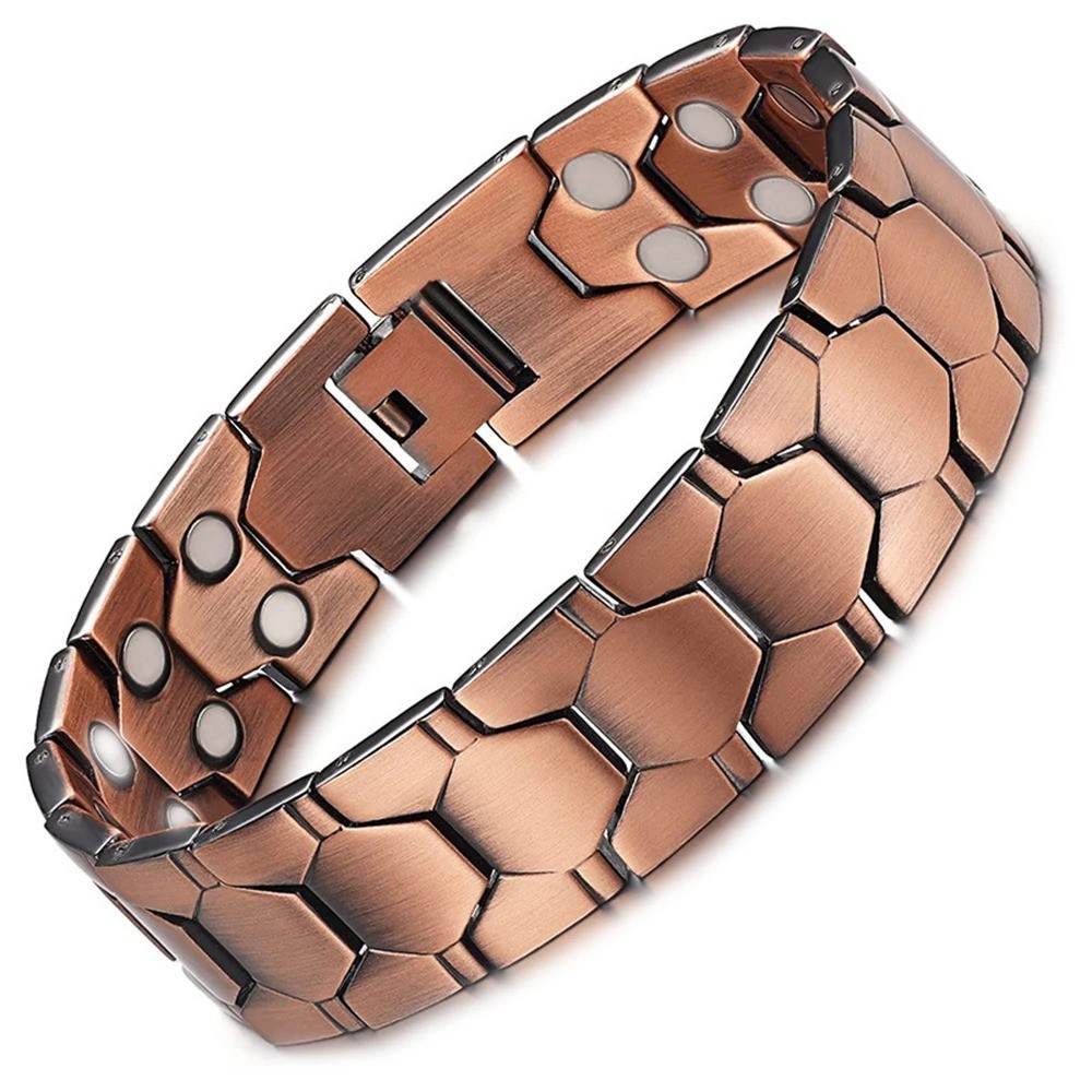 3X Ultra Strength Magnetic Copper Bracelet Vintage Copper Men’s Therapy Energy