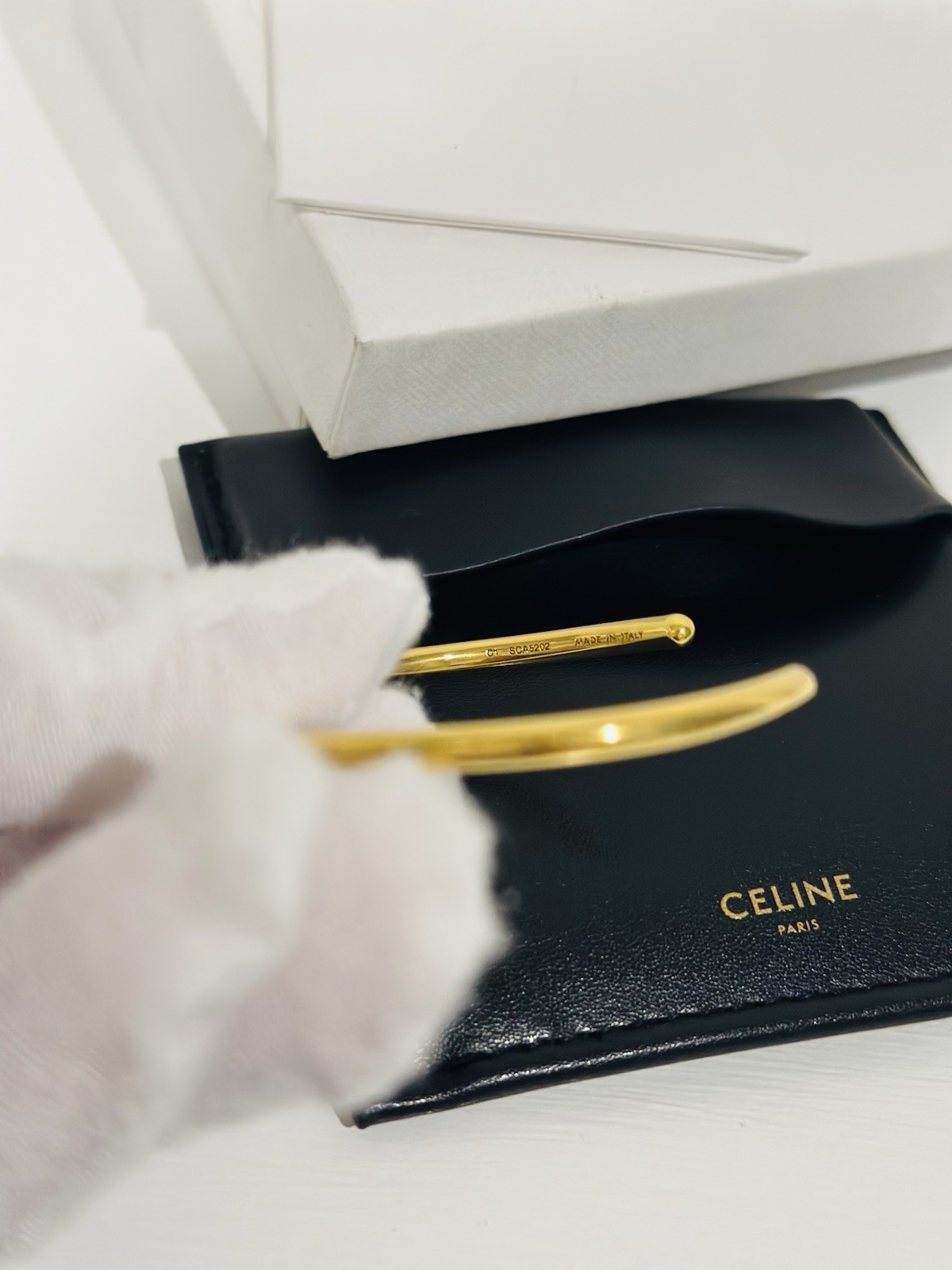 Celine Knot Extra-Thin Bracelet Bangle- Authentic Excellent Condition