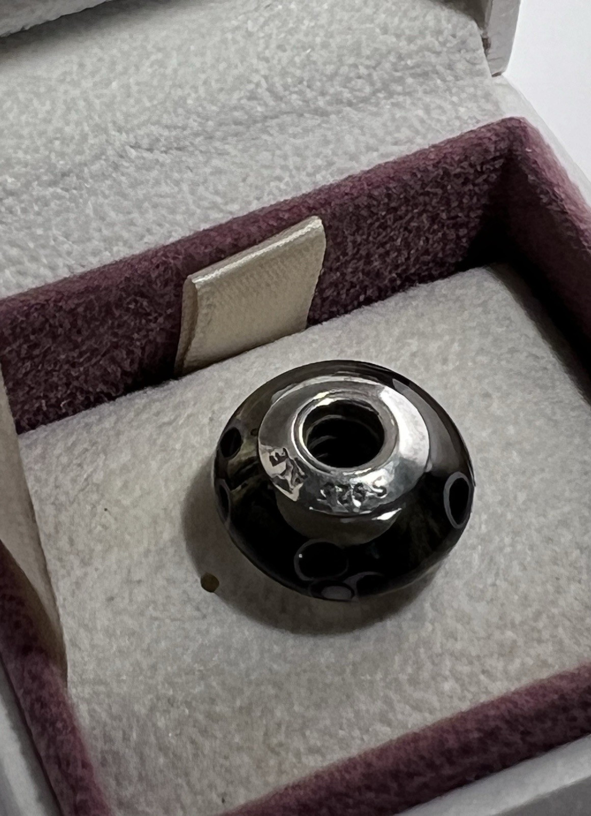 Authentic PANDORA “Flowers for You” “Murano Glass S925 Sterling Silver ALE Charm