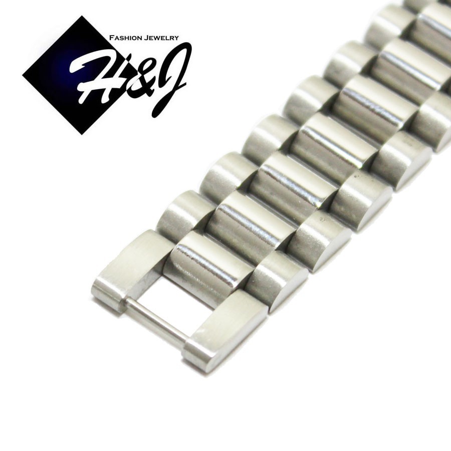 7.5″–10″MEN’s Stainless Steel 10mm/15mm Silver Watch Band Link Chain Bracelet